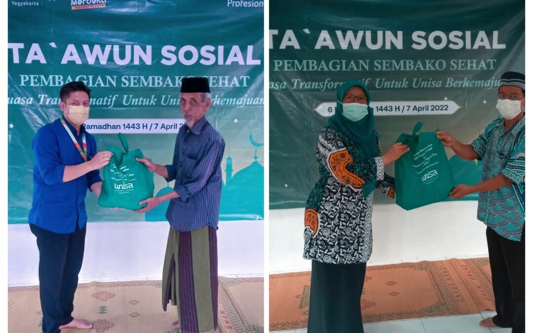 TA’AWUN SOSIAL SEBAGAI IMPLEMENTASI SPIRIT UNTUK UNISA BERKEMAJUAN